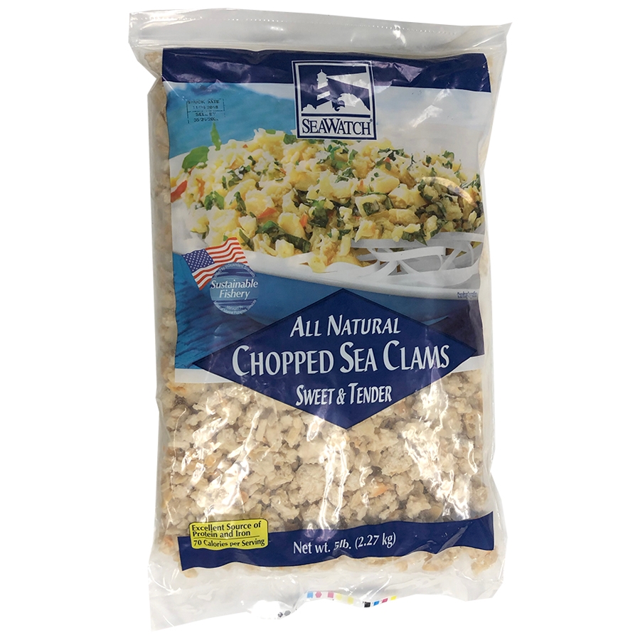 Sea Watch Frozen Chopped Clam Meat, 5 Pound -- 2 per case.