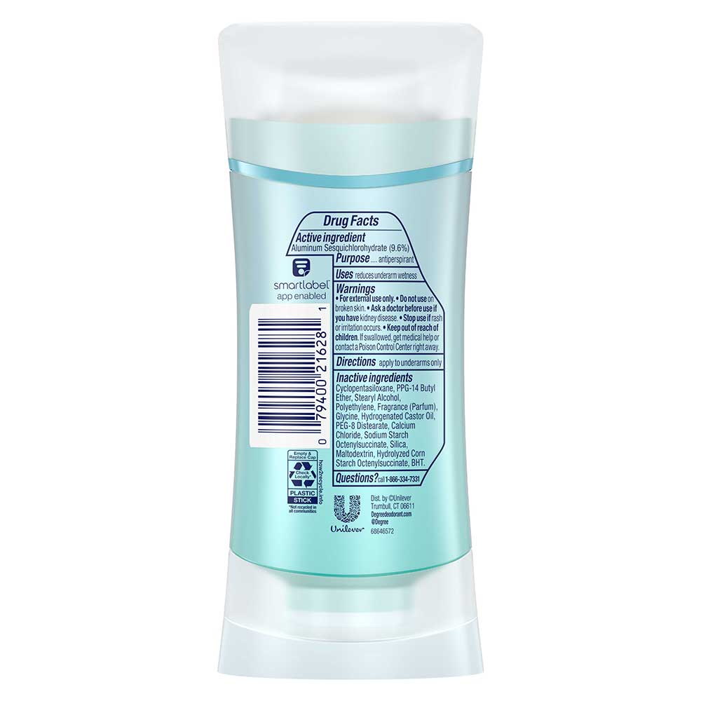 Degree Ultra Clear Pure Clean Antiperspirant And Deodorant, 2.6 Ounce -- 12 Per Case