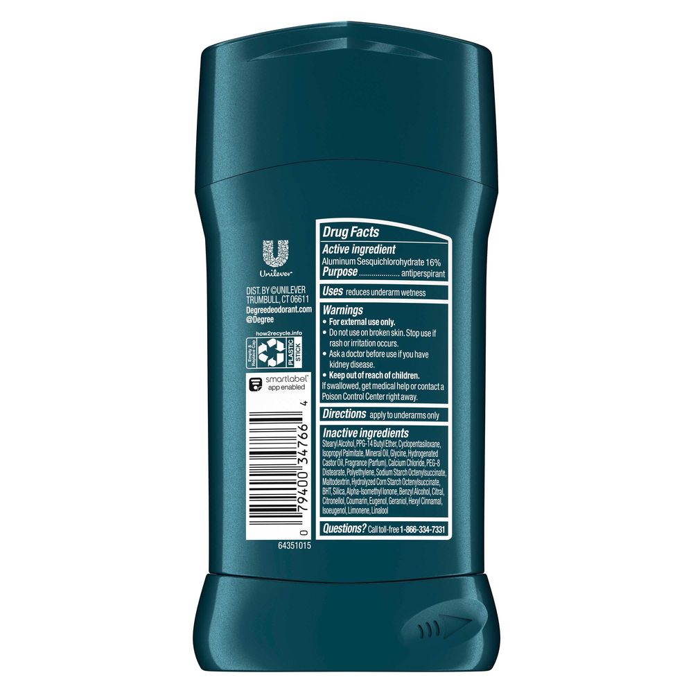 Degree Men Cool Rush Arctic Fresh Antiperspirant Deodorant Stick, 2.7 Ounce -- 12 per case