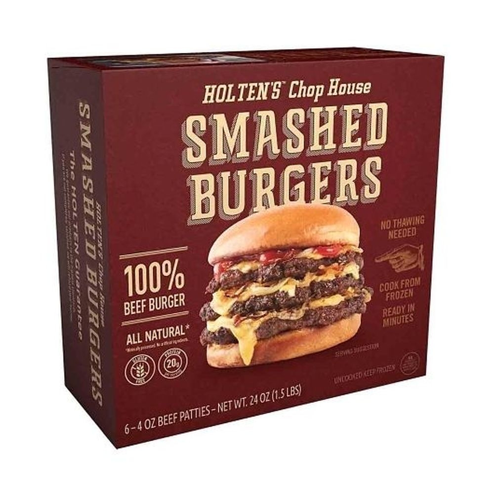 Chophouse Smashburger Beef Patties, 1.5 Pound -- 9 per case