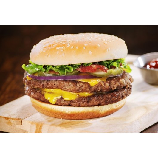 Double Red Provisions 75 25 Pure Ground Halal Beef Patties, 4 Ounce -- 40 per case