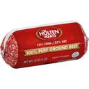 Holten 73/27 Ground Beef Chub, 1 Pound -- 12 per case