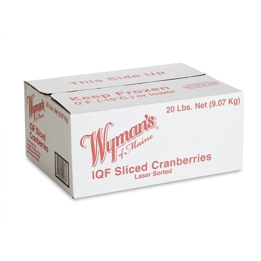 Wyman's Sliced Cranberries, 20 Pound