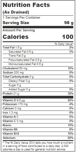 Blue Harbor No Salt Added Wild Pink Salmon in Water, 5 Ounce -- 12 per case