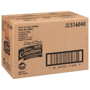 Starkist Tuna Creations Hot Buffalo Style Chunk Light Tuna, 2.6 Ounce -- 24 Per Case