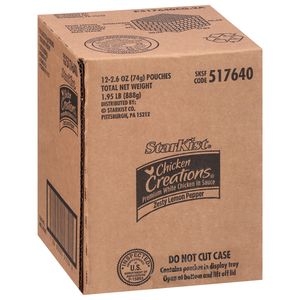 Starkist Chicken Creations Lemon Pepper Chicken, 2.6 Ounce -- 12 per case.