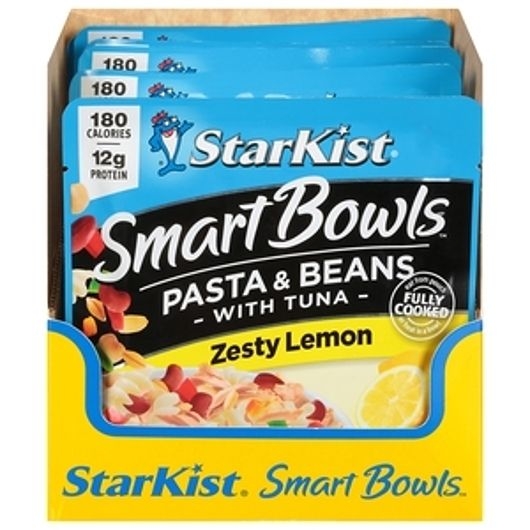 Starkist Smart Bowls Tuna Pasta and Beans Zesty Lemon Tuna, 4.5 Ounce -- 12 per case