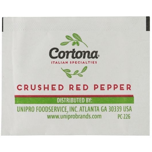 Cortona Crushed Red Pepper, 1 Gram -- 500 Per Case
