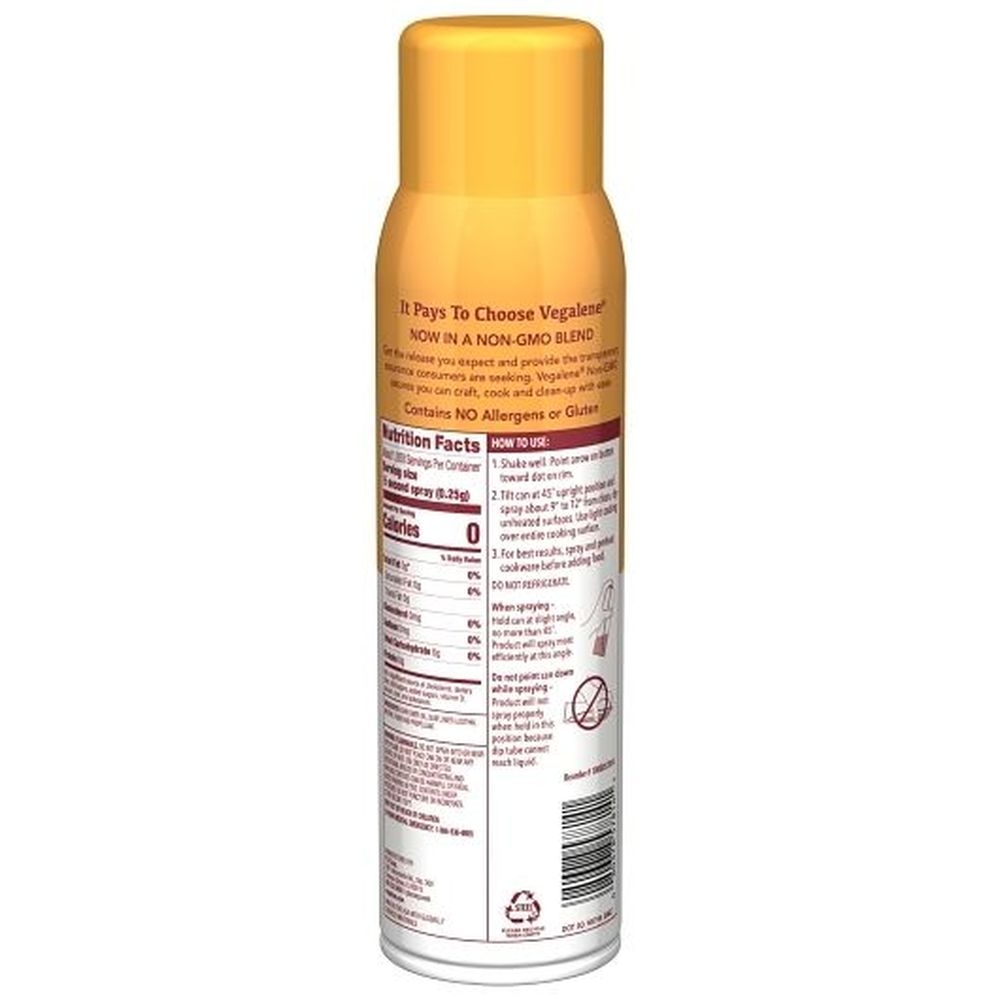 Vegalene Non Gmo Food Release Spray, 17 Ounce -- 6 per case