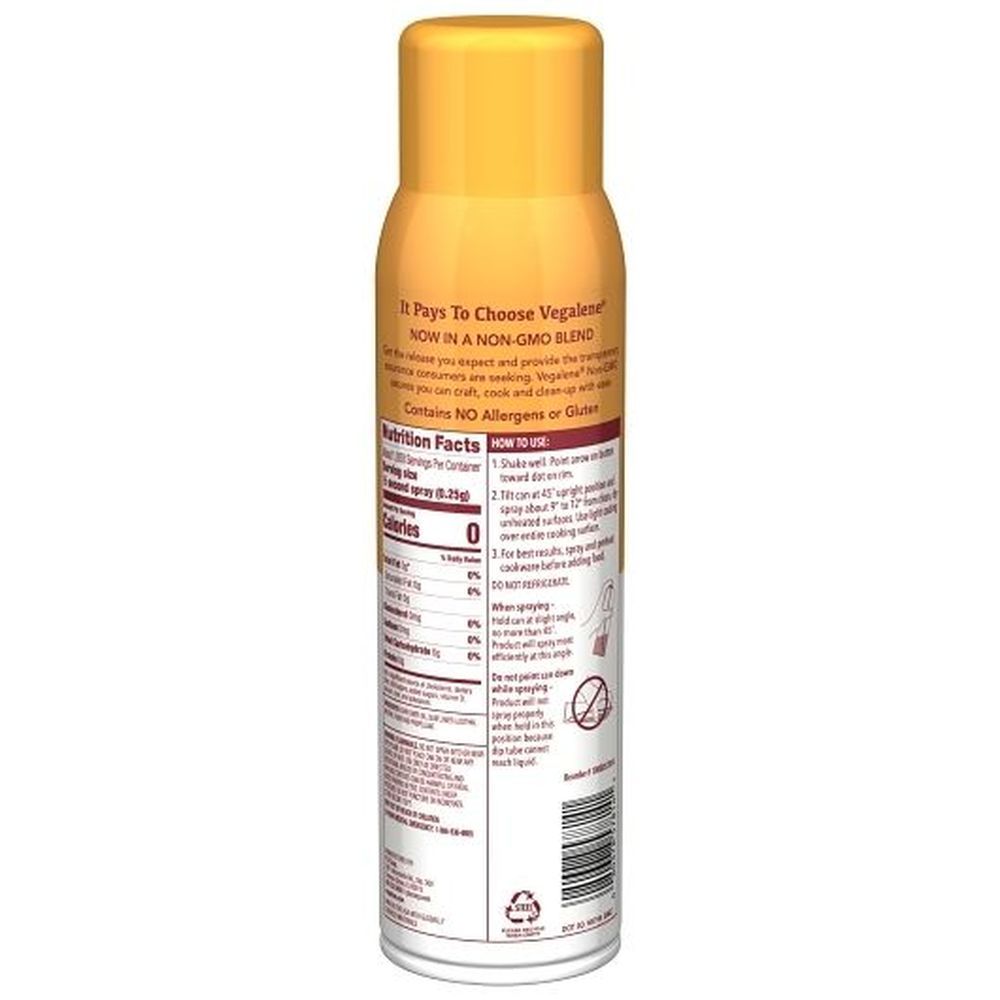 Vegalene Non Gmo Food Release Spray, 17 Ounce -- 6 Per Case