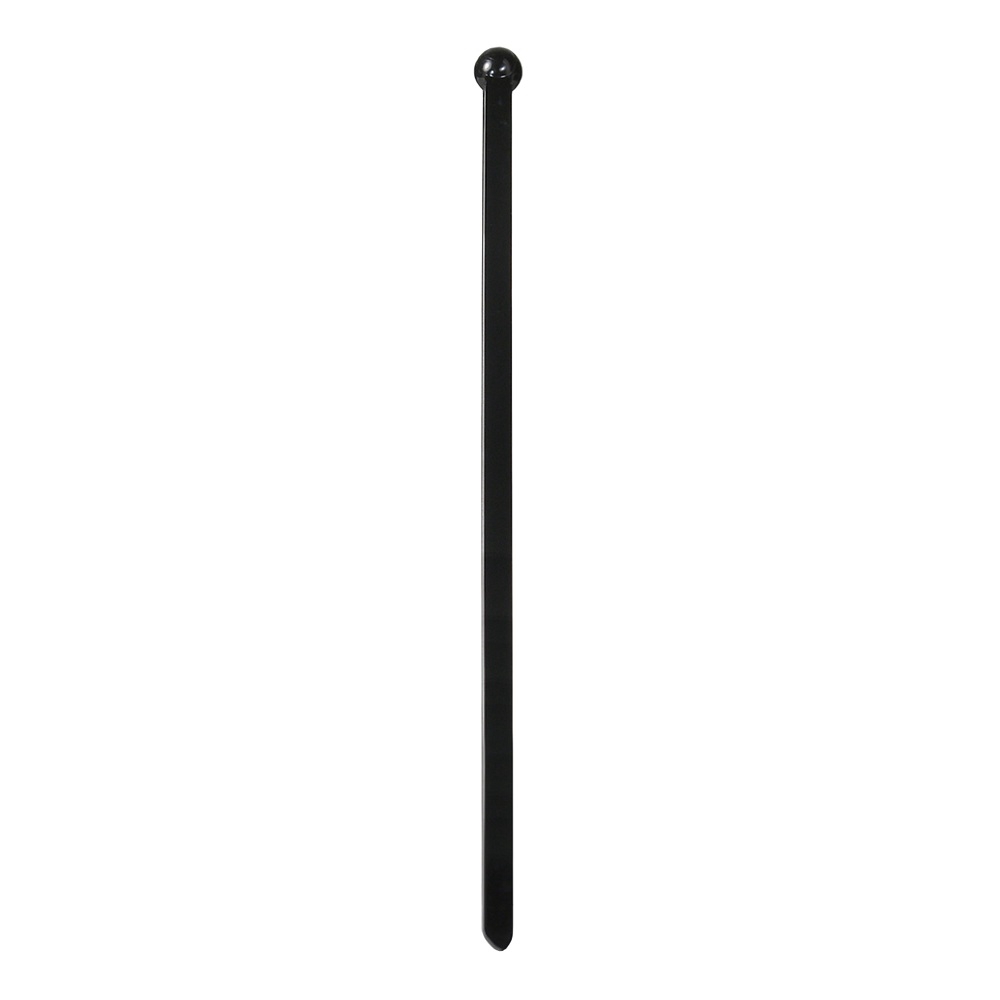 WNA Spirit Plastic Stemmed Black Square Ball End Stirrer, 6 inch -- 1000 per case.
