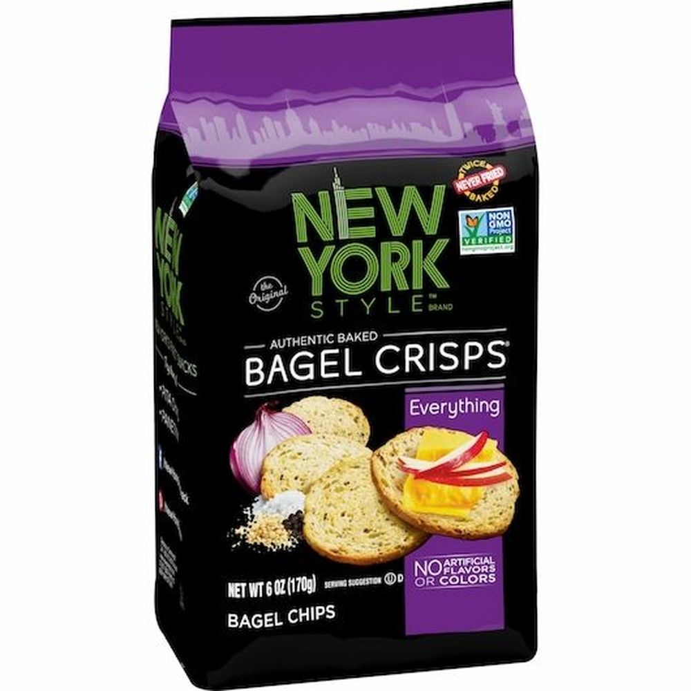 New York Style Everything Bagel Crisps, 6 Ounce Bag -- 6 per case