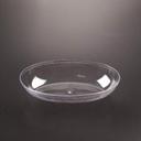 Party Tray Small Oval Clear Salad Bowl -- 50 per case.