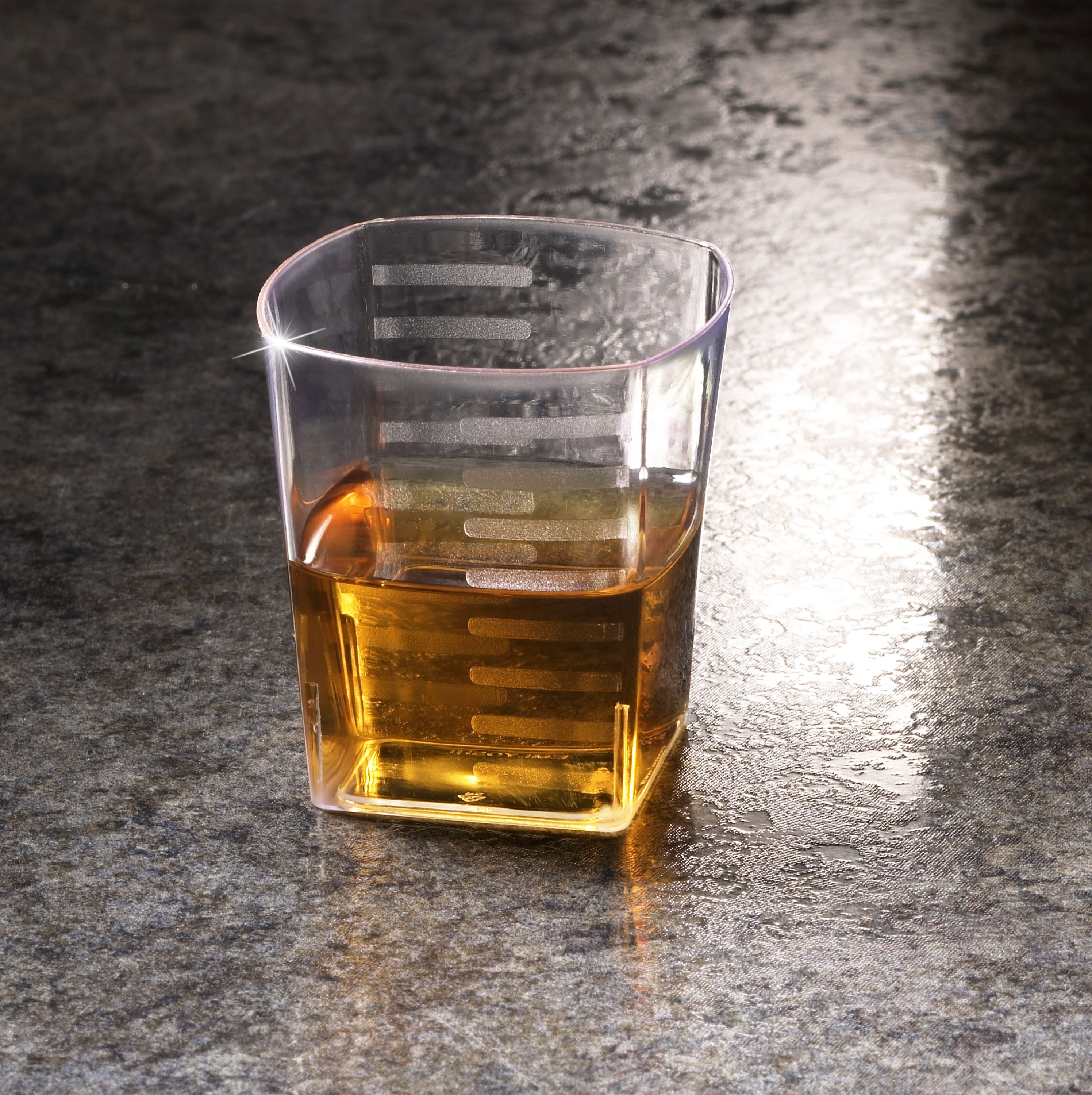 Yoshi-ware Squares Clear Shot Glass, 2 Ounce -- 288 Per Case