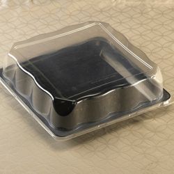 Yoshi Party Tray Square Pet Dome Lid Only, 14 X 14 Inch -- 50 Per Case