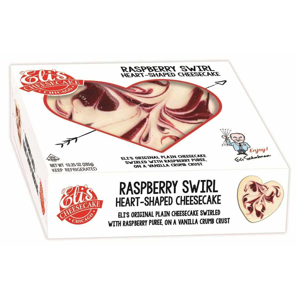 Elis Cheesecake Raspberry Swirl 5 Heart Shaped Cheesecake, 10.25 Ounce -- 12 per case