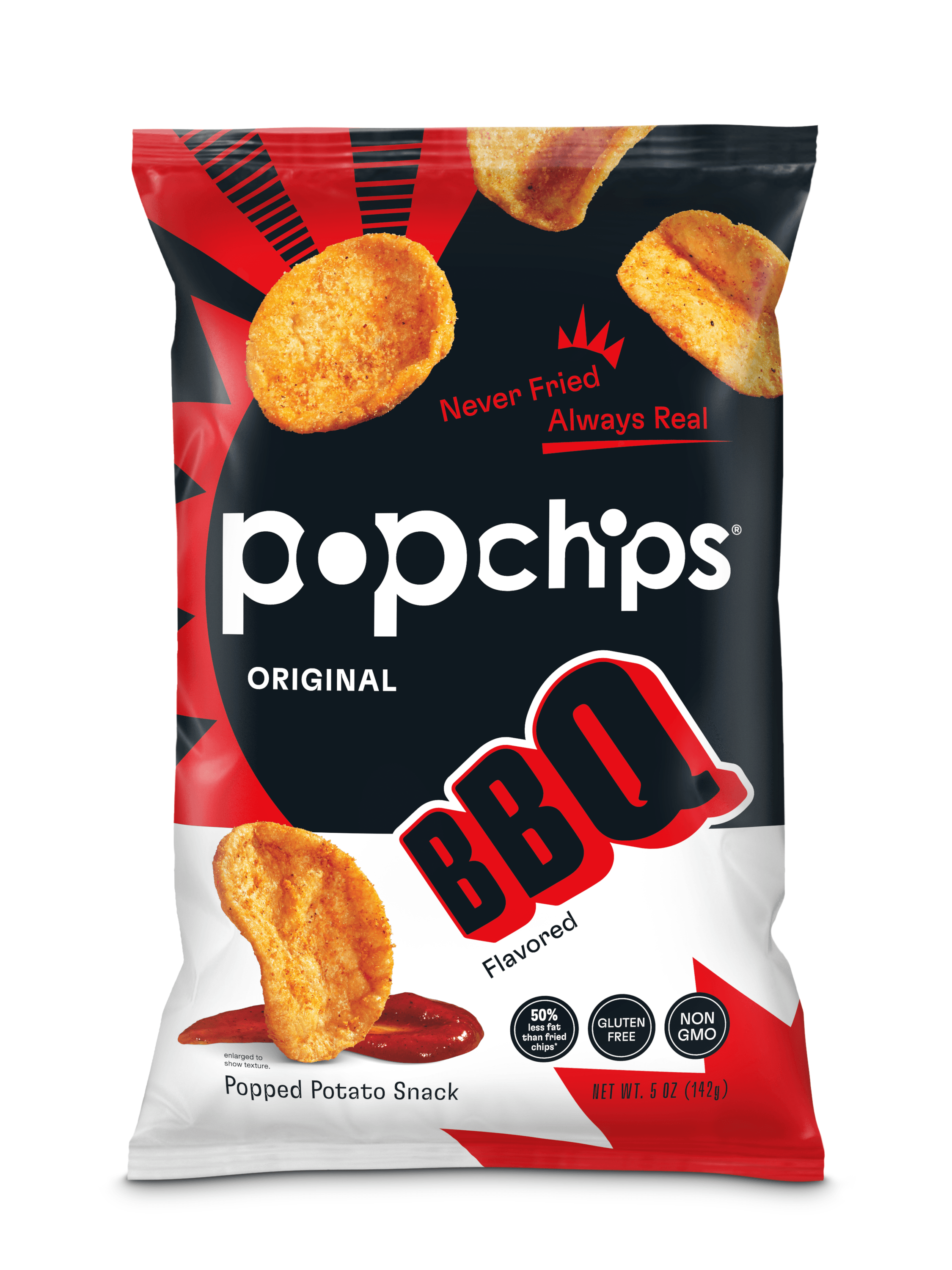 Popchips Barbeque Potato Chips, 5 Ounce -- 12 per case
