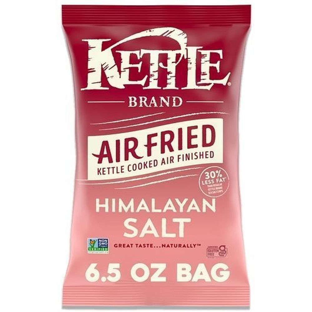Kettle Himalayan Salt Air Fried Kettle Potato Chips, 6.5 Ounce -- 12 per case