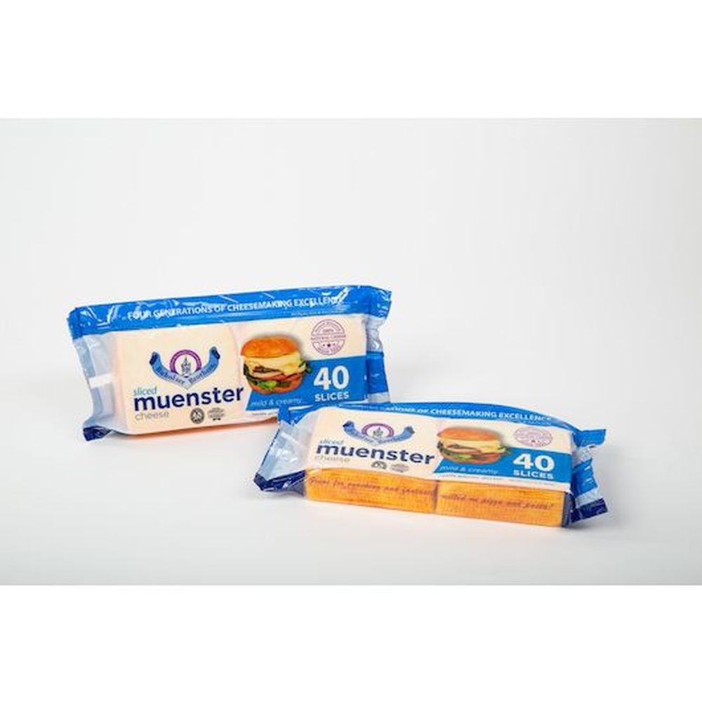 Buholzer Brothers Muenster Cheese Slice, 2 Pound -- 6 per case