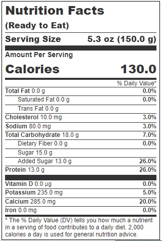Odyssey 0 Percent Milkfat Vanilla Greek Yogurt, 5.3 Ounce -- 12 per case