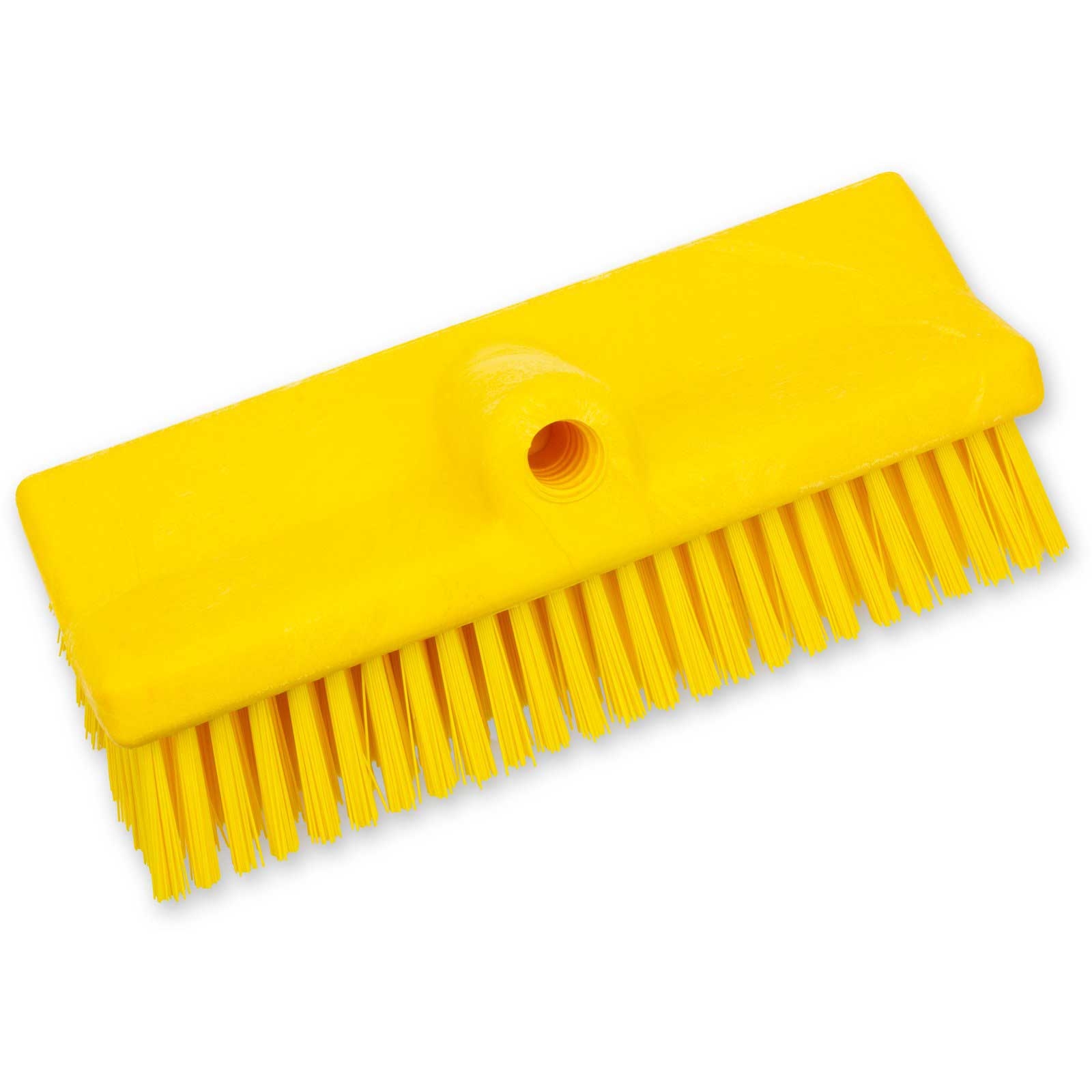 Sparta Yellow Bi-Level Scrub Brush, 10 inch -- 2 per case