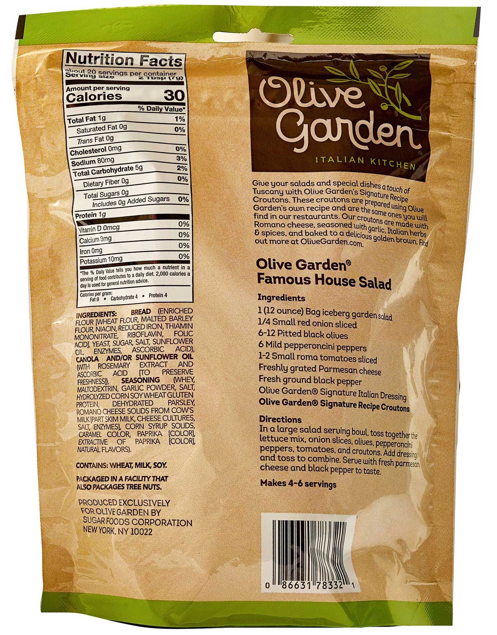 Olive Garden Garlic And Romano Seasoned Croutons, 5 Ounce -- 9 Per Case