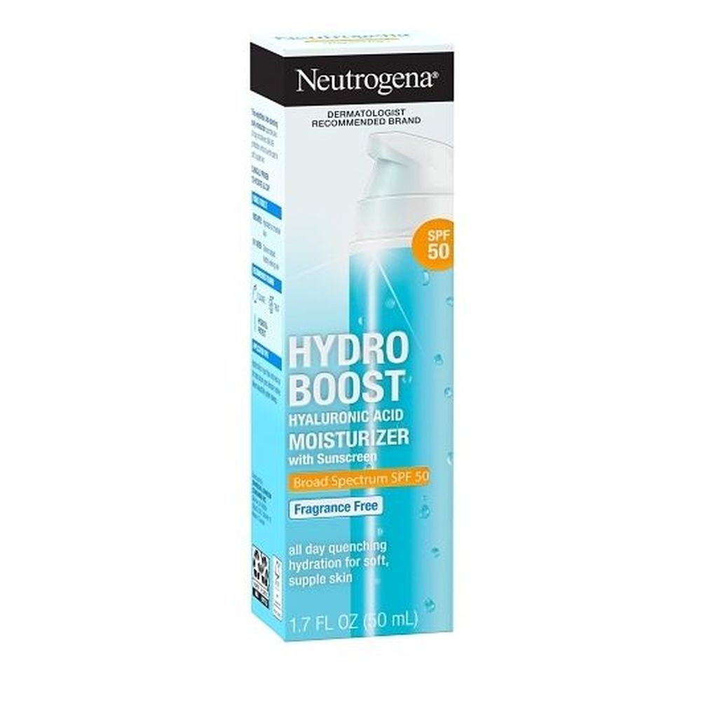 Neutrogena Hydro Boost SPF 50 Hyaluronic Acid Moisturizer with Sunscreen, 1.70 Fluid Ounce -- 18 per case