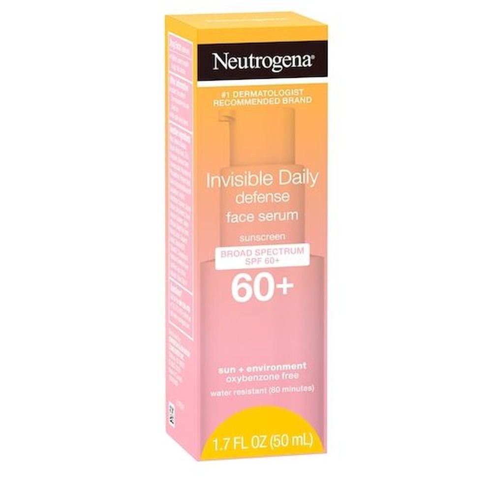 Neutrogena SPF 60 Invisible Face Serum Lotion, 1.7 Fluid Ounce -- 12 per case