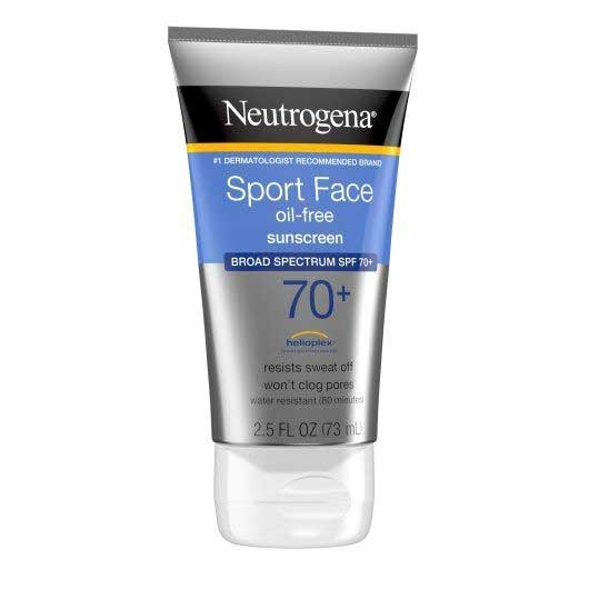 Neutrogena Ultimate Sport Face Oil Free SPF 70 Sunblock Lotion, 2.5 Fluid Ounce -- 12 per case