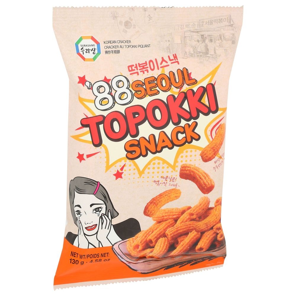 Surasang 88 Seoul Original Topokki Snack, 4.58 Ounce -- 16 per case