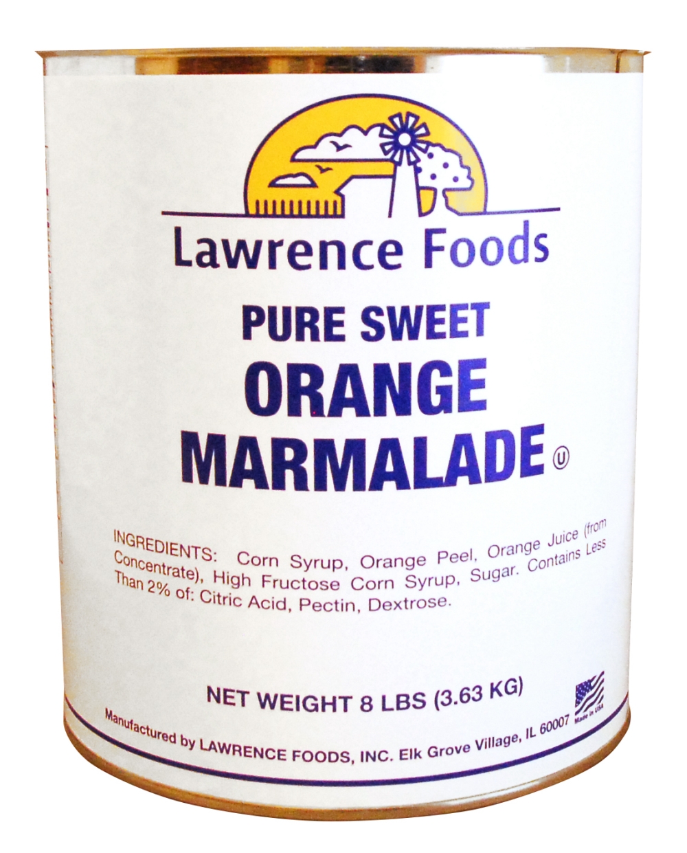 Lawrence Foods Orange Marmalade, 8 Pound -- 6 per case