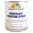 Lawrence Foods Chocolate Fountain Syrup, 8 Pound --- 6 per case