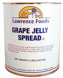 Lawrence Foods Grape Spread Jelly, 8 Pound --- 6 per case