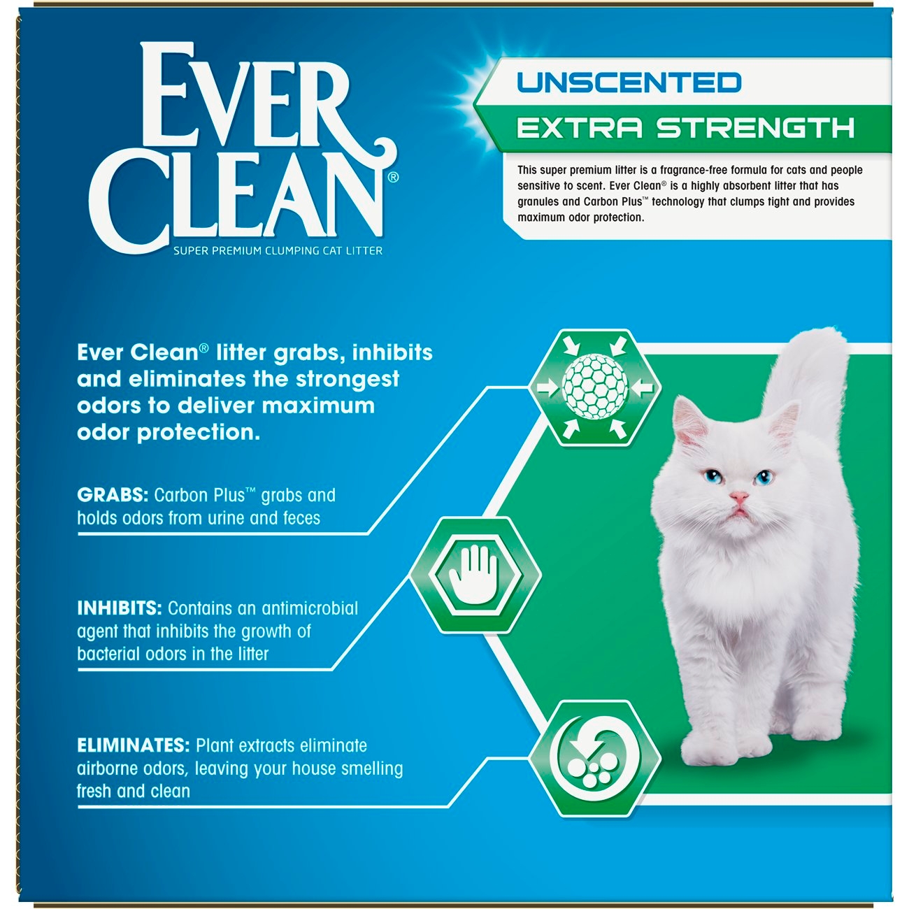 Ever Clean Extra Strength Unscented Cat Litter, 25 Pound