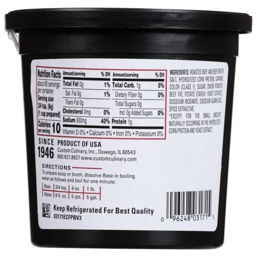 Master's Touch Beef Base Paste, 1 Pound -- 6 Per Case