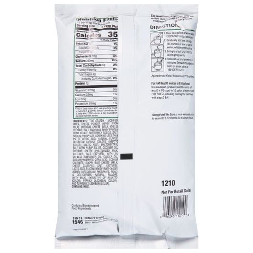 Chefs Own Instant Cheddar Cheese Sauce Mix, 24 Ounce -- 6 per case