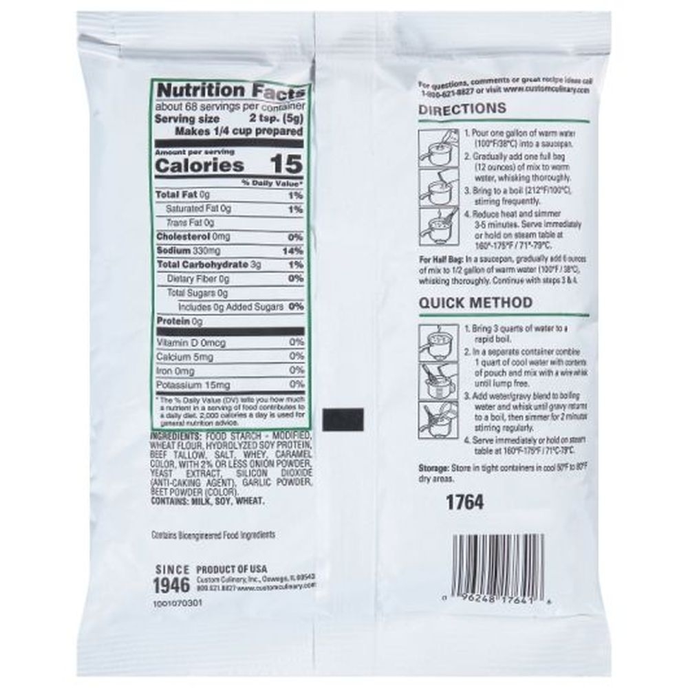 Chefs Own Brown Gravy Mix, 12 Ounce -- 8 per case