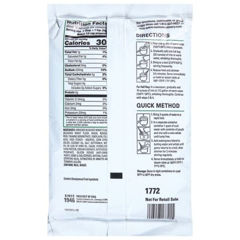 Chefs Own Old Fashioned Biscuit Gravy Mix, 20 Ounce -- 6 per case