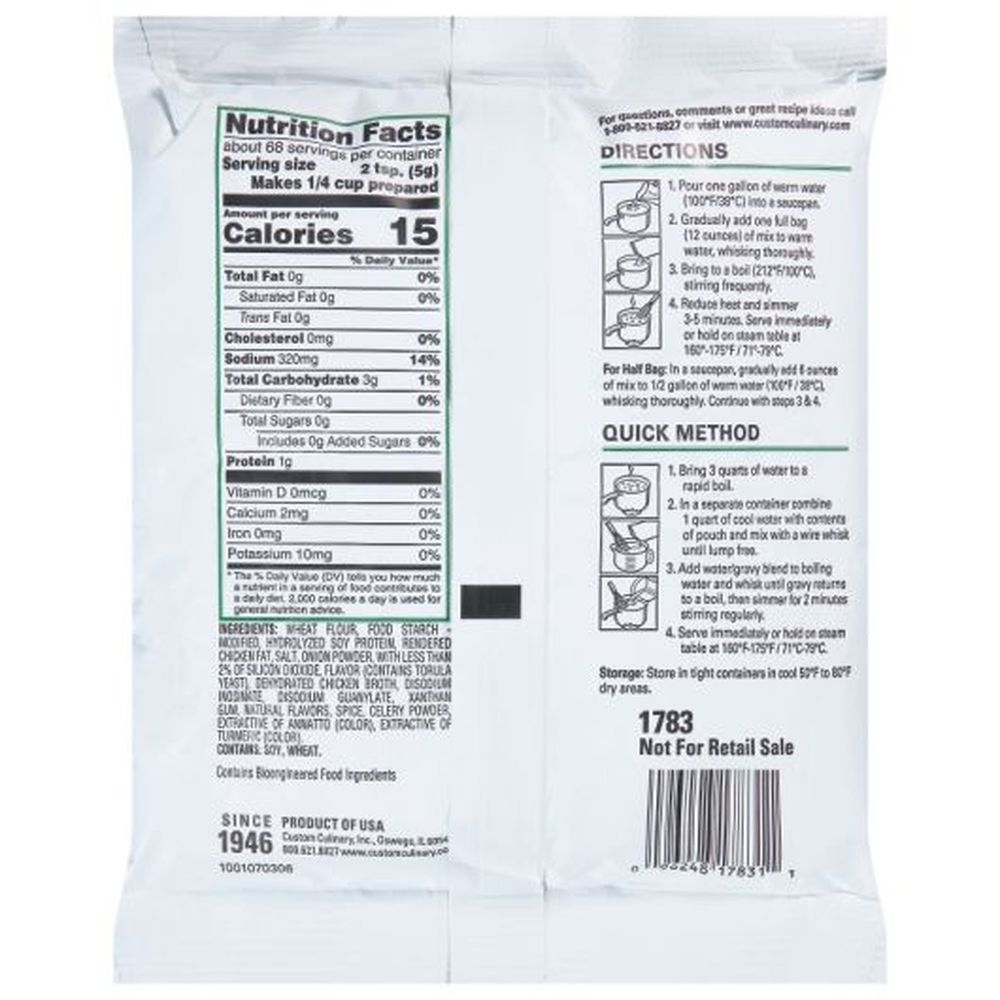 Chefs Own Chicken Flavored Gravy Mix, 12 Ounce -- 8 per case
