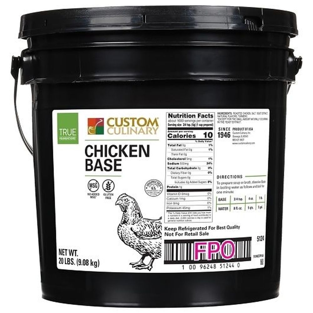 True Foundations Chicken Base, 20 Pound