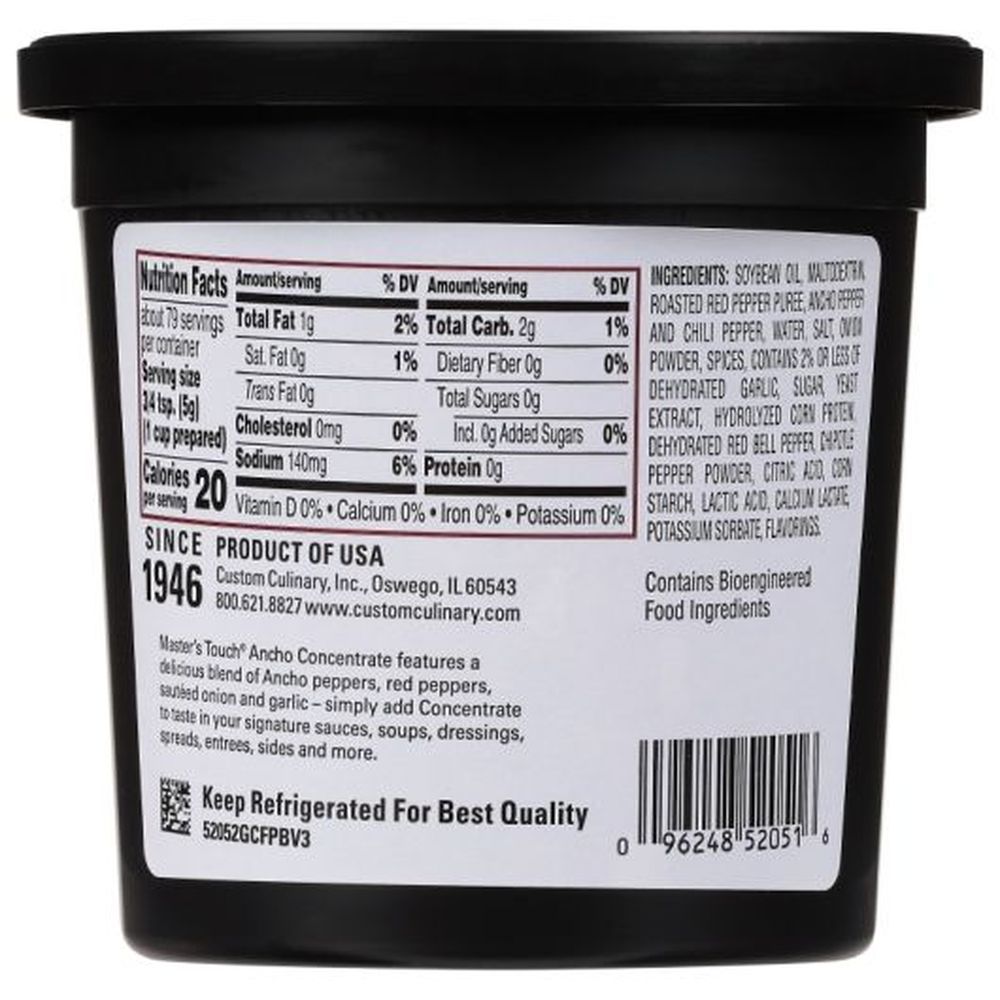 Master's Touch Ancho Flavor Concentrate, 14 Ounce -- 6 Per Case