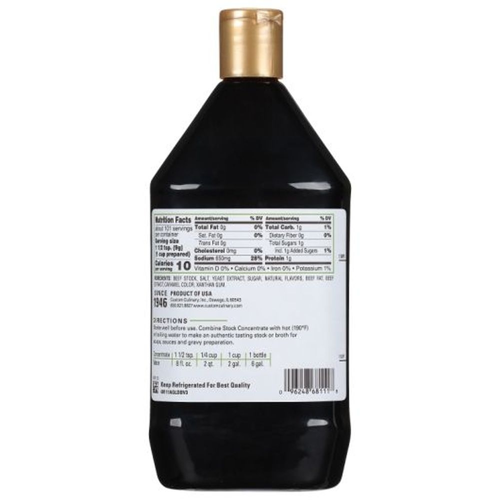 True Foundations Liquid Beef Stock Concentrate, 2 Pound -- 6 per case