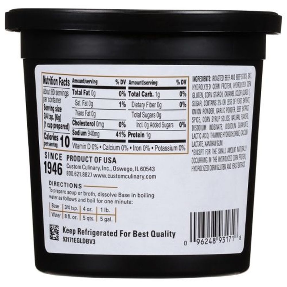 Gold Label Beef Base Paste, 1 Pound -- 6 per case