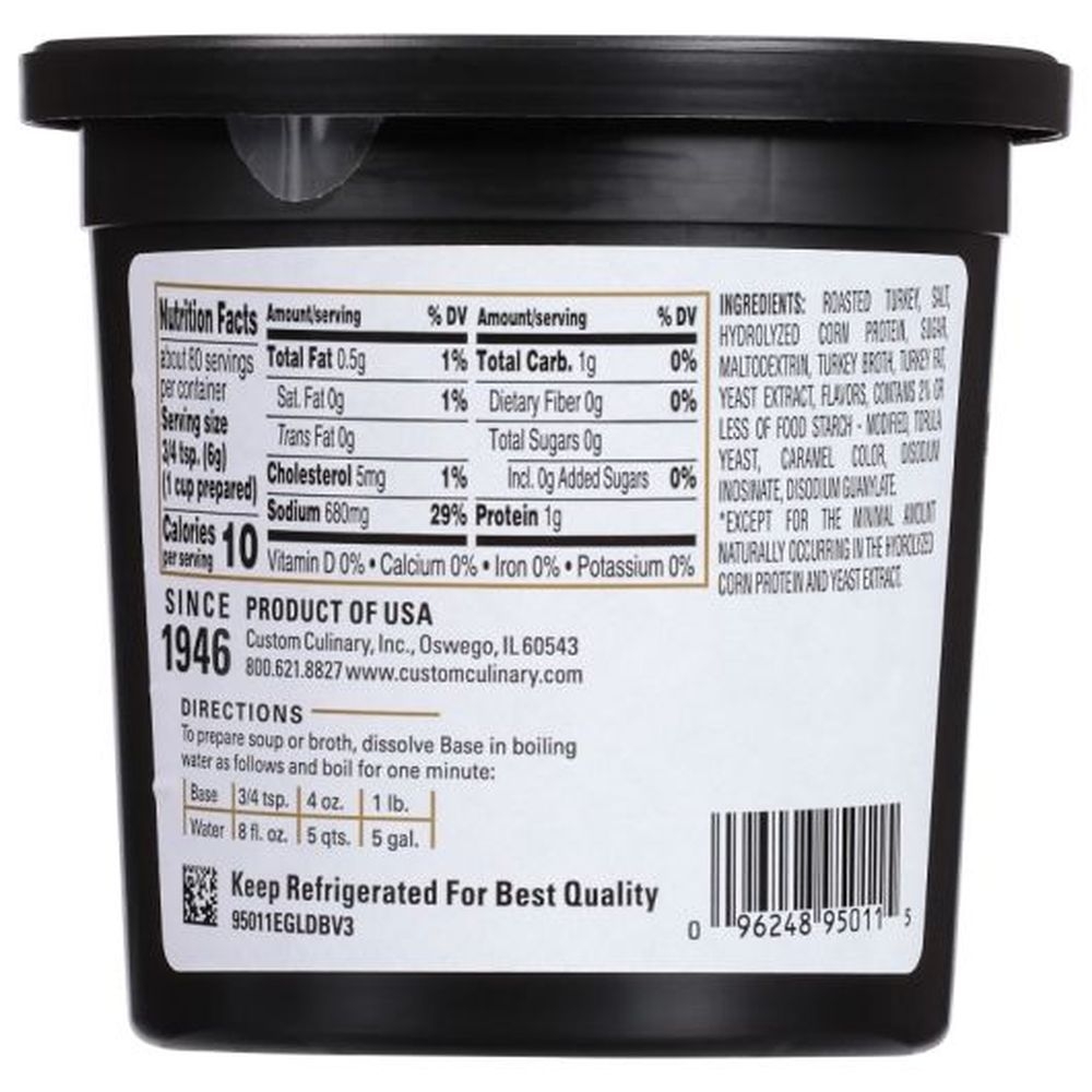Gold Label Turkey Base Paste, 1 Pound -- 6 per case
