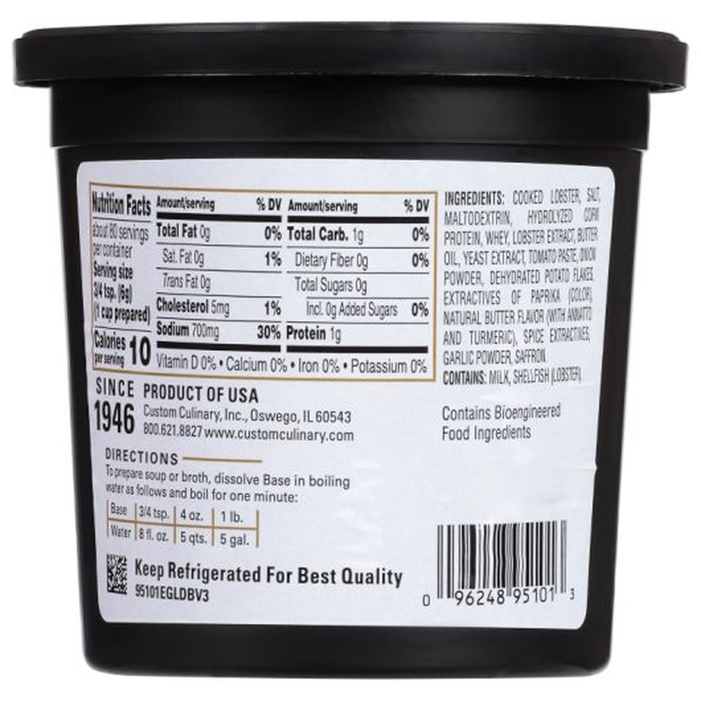 Gold Label Lobster Base Paste, 1 Pound -- 6 Per Case