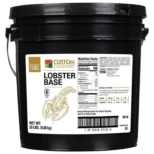 Gold Label Lobster Base Paste, 20 Pound