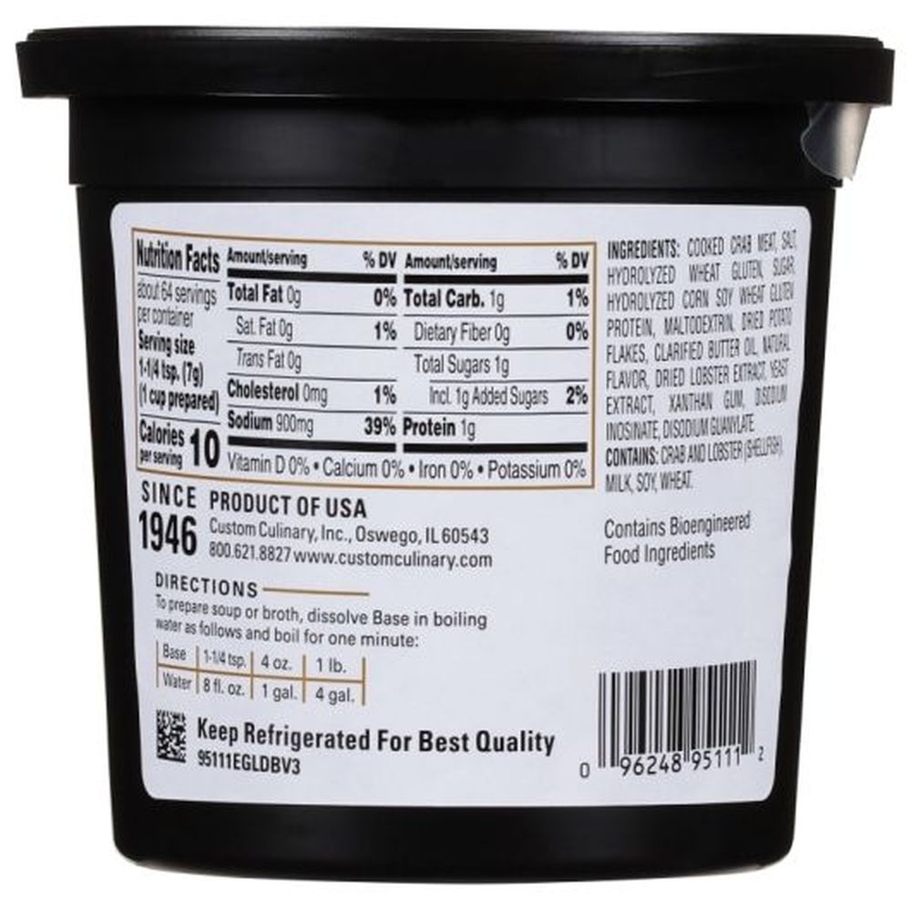Gold Label Crab Base Paste, 1 Pound -- 6 per case
