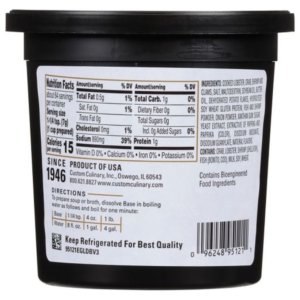 Gold Label Seafood Base Paste, 1 Pound -- 6 Per Case