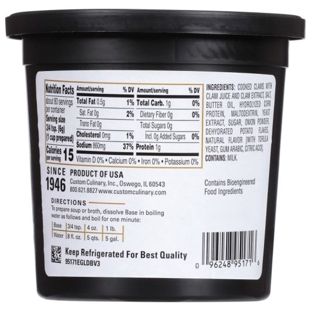 Gold Label Clam Base Paste, 1 Pound -- 6 Per Case