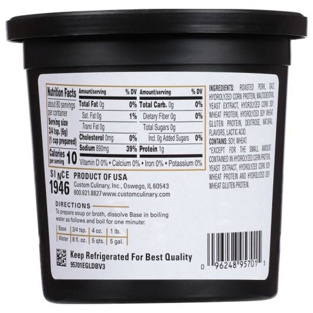 Gold Label Pork Base Paste, 1 Pound -- 6 per case
